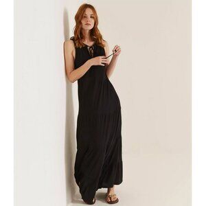 FATFACE Suri Jersey Maxi Dress - Size 8